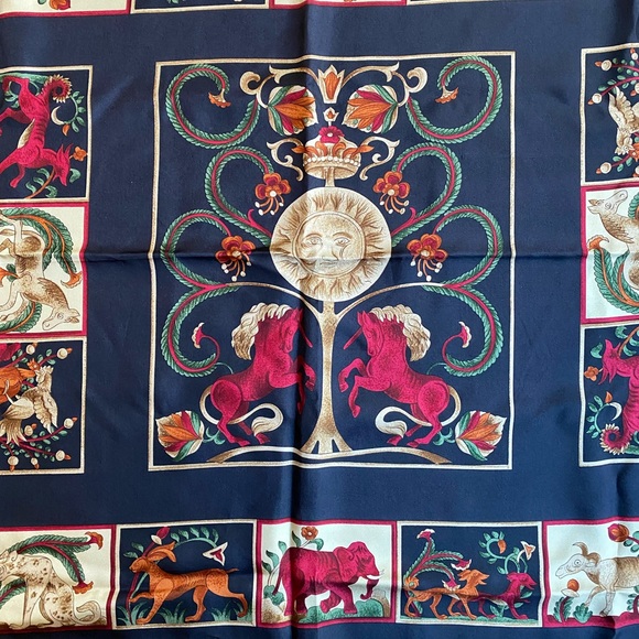 Christian Dior | Vintage 100% Silk Scarf - Picture 2 of 5